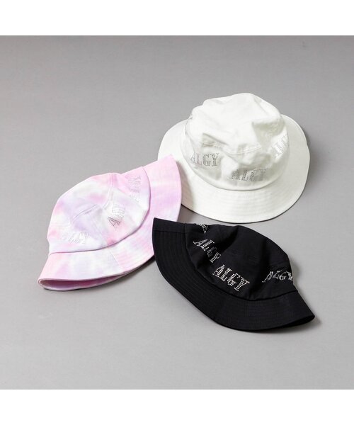 STONE  ロゴ付き　バケットハット セール】ラインストーンロゴバケットハット（ハット）｜algy