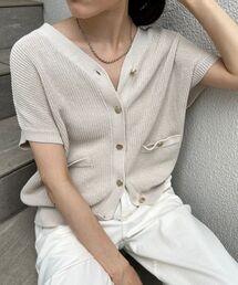 le.coeur blanc | ペーパーヤーンニットベスト(ベスト)