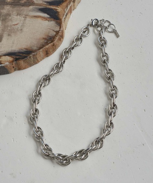 ダブル チェーン ボリューム ネックレス（ネックレス）｜GOLDY