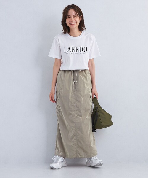 ☆グリーンレーベルリラクシング☆ 撥水カーゴスカート green label relaxing（グリーンレーベルリラクシング）の