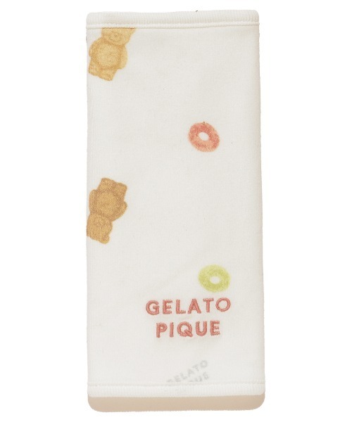 gelato pique(ジェラートピケ)の「【BABY】シリアルベア柄サッキングパッド(抱っこ紐/ベルトカバー/スリング・キッズ・ピンク/オフホワイト・FREE)」の4枚目の写真