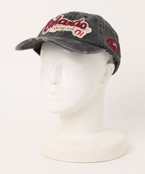apres jour mignon（アプレジュールミニョン）の「【apresjour mignon×ARIAZ】ダメージ加工ロゴキャップ（キャップ・レディース・ブルー系その他/ブラック系その他・ONESIZE）」の5枚目の写真