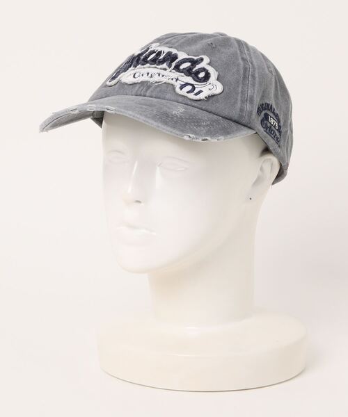 apres jour mignon（アプレジュールミニョン）の「【apresjour mignon×ARIAZ】ダメージ加工ロゴキャップ（キャップ・レディース・ブルー系その他/ブラック系その他・ONESIZE）」の6枚目の写真