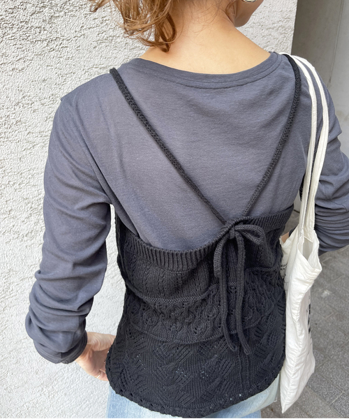 Spick & Span（スピックアンドスパン）の「≪追加≫シアーボートネックプルオーバー（Tシャツ/カットソー・レディース・ホワイト/ライトグレー/チャコールグレー・FREE）」の15枚目の写真