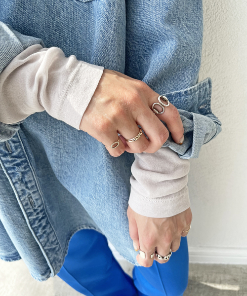 Spick & Span（スピックアンドスパン）の「≪追加≫シアーボートネックプルオーバー（Tシャツ/カットソー・レディース・ホワイト/ライトグレー/チャコールグレー・FREE）」の16枚目の写真