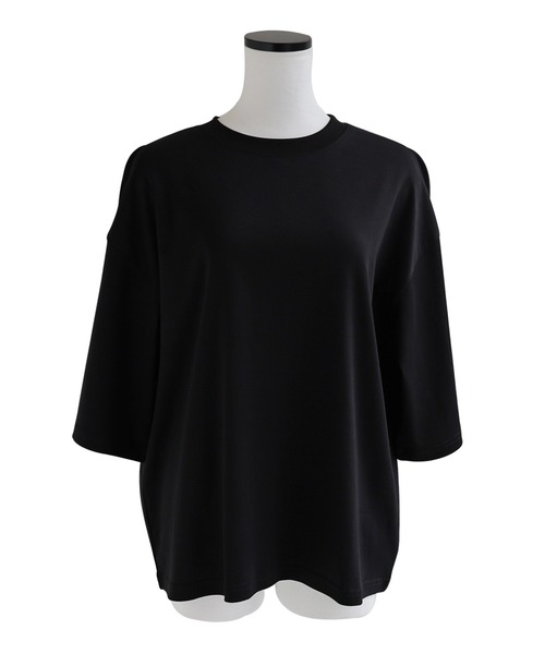 新品未使用品！ 二ルズ カットソー オーバーサイズTシャツ カーキ XL HUG.U トップス レディース ロンT ドルマン カットソー 長袖 T