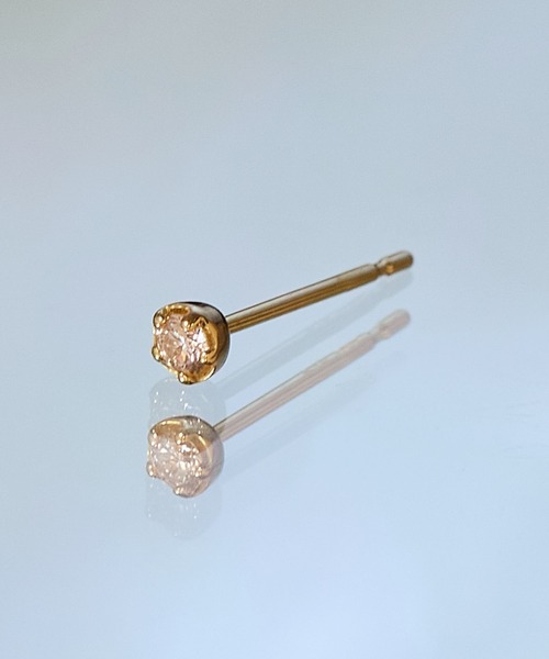 JUPITER(ジュピター)の「【K18】一粒ダイヤモンドピアス/片耳/金属アレルギー対応<動画あり>(ピアス(片耳用)・レディース・ゴールド/プラチナム・FREE)」の7枚目の写真