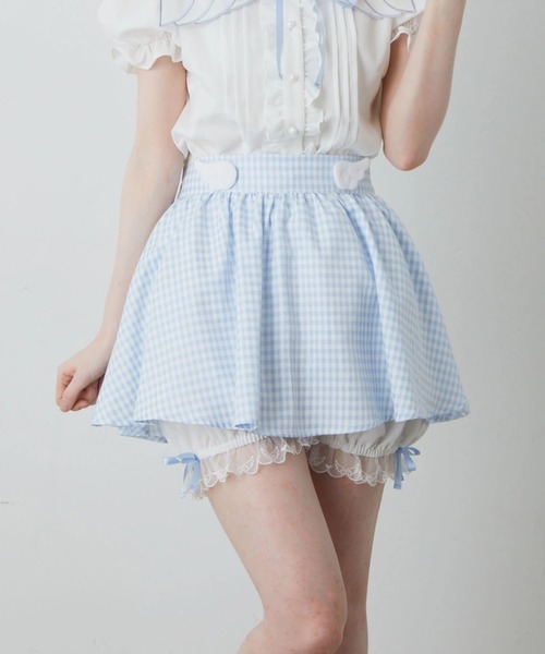 【セール】天使チェック赤ちゃんスカパン（その他パンツ）｜Jamie エーエヌケー（ジェイミーエーエヌケー）
