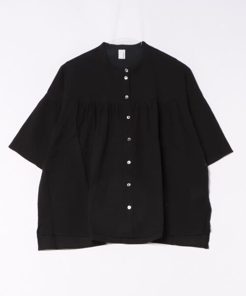 (BD)【ihana】ヨーク ギャザー シャツ ブラウス