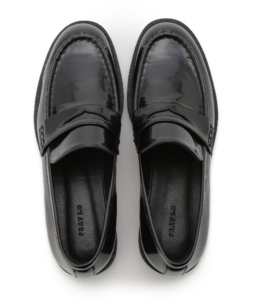 FRAY I.D（フレイアイディー）の「ガラスレザーローファー（ローファー・レディース・ブラック・36）」の4枚目の写真