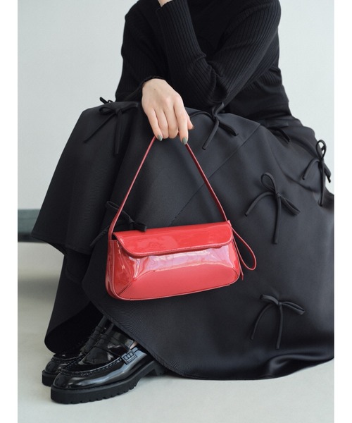 FRAY I.D（フレイアイディー）の「ガラスレザーローファー（ローファー・レディース・ブラック・36）」の3枚目の写真