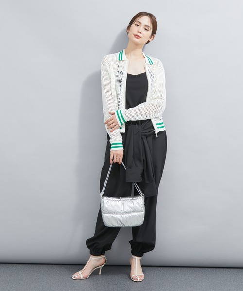 le cercle ADAM ET ROPE'(ルセルクルアダムエロペ)の「中綿クッションミニショルダーバッグ(ショルダーバッグ・レディース・ブラック/ダークラベンダー/シルバー・FREE)」の11枚目の写真