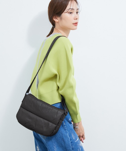 le cercle ADAM ET ROPE'(ルセルクルアダムエロペ)の「中綿クッションミニショルダーバッグ(ショルダーバッグ・レディース・ブラック/ダークラベンダー/シルバー・FREE)」の10枚目の写真