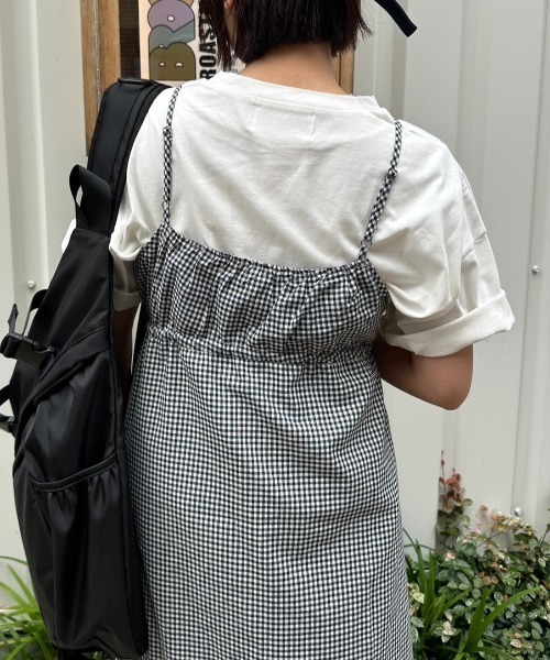 nemne store(ネンネストア)の「低身長サイズあり》ドローコードチェックワンピース(ワンピース・レディース・ネイビー/ブルー・SMALL/MEDIUM)」の16枚目の写真