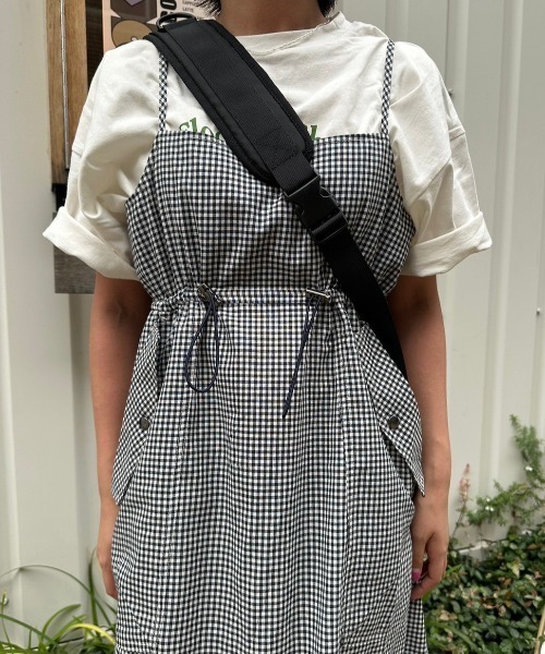 nemne store(ネンネストア)の「低身長サイズあり》ドローコードチェックワンピース(ワンピース・レディース・ネイビー/ブルー・SMALL/MEDIUM)」の18枚目の写真