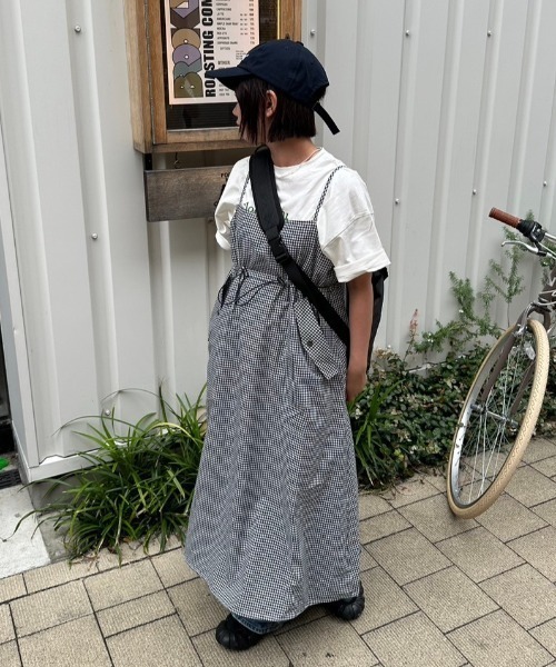 nemne store(ネンネストア)の「低身長サイズあり》ドローコードチェックワンピース(ワンピース・レディース・ネイビー/ブルー・SMALL/MEDIUM)」の14枚目の写真