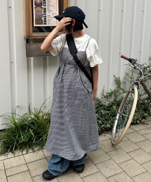 nemne store(ネンネストア)の「低身長サイズあり》ドローコードチェックワンピース(ワンピース・レディース・ネイビー/ブルー・SMALL/MEDIUM)」の19枚目の写真