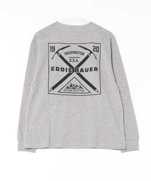 Eddie Bauer（エディーバウアー）の「グラフィック 長袖 Tシャツ（Tシャツ/カットソー・メンズ・ホワイト/グレー/ブラック/キャメル/グリーン・S/M/L/XL/XXL）」の21枚目の写真
