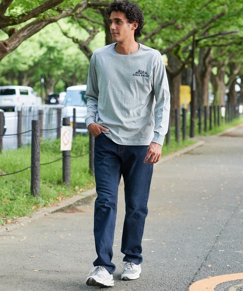 Eddie Bauer（エディーバウアー）の「グラフィック 長袖 Tシャツ（Tシャツ/カットソー・メンズ・ホワイト/グレー/ブラック/キャメル/グリーン・S/M/L/XL/XXL）」の17枚目の写真