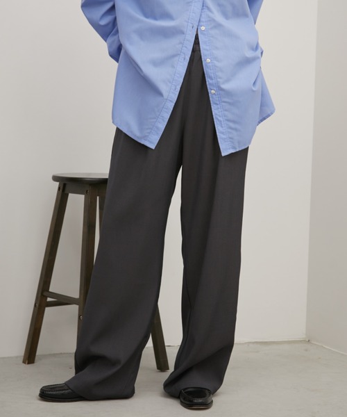 45R ダークマドラスのイージースラックスショートパンツWOMAN