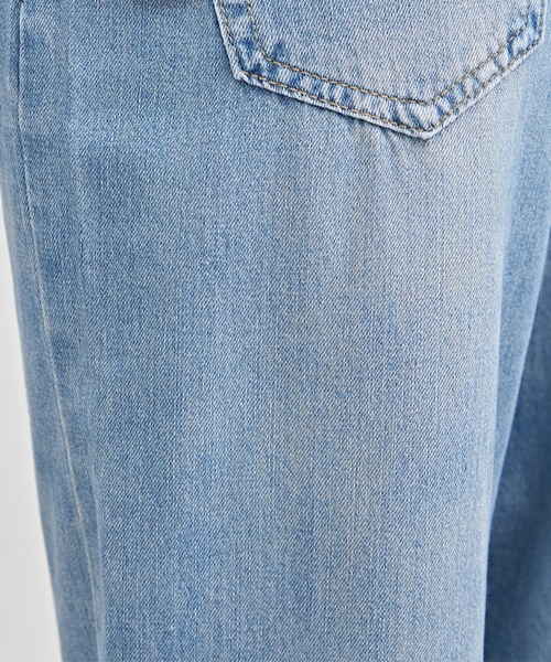 Lace Ladies（レースレディース）の「配色パッチ付き ハイウエスト ストレート デニム パンツ（デニムパンツ・レディース・ブルー/ネイビー・F/G/H/J/K/N/O/Q/R/T/U/W）」の20枚目の写真