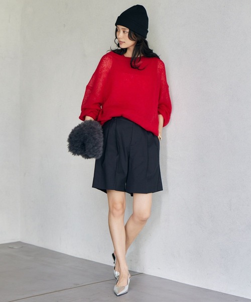 BARNYARDSTORM(バンヤードストーム)の「BARNYARDSTORM / ニットキャップ(ニットキャップ/ビーニー・レディース・ブラック/グレー/レッド・FREE)」の6枚目の写真