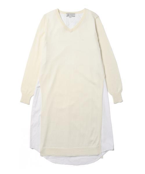 B:MING by BEAMS(ビーミングバイビームス)の「ビーミング by ビームス / 布帛コンビニットワンピース(ワンピース・レディース・ブラック/オフホワイト/ライトグレー・ONE SIZE)」の6枚目の写真