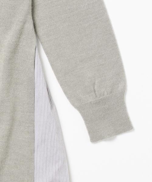 B:MING by BEAMS(ビーミングバイビームス)の「ビーミング by ビームス / 布帛コンビニットワンピース(ワンピース・レディース・ブラック/オフホワイト/ライトグレー・ONE SIZE)」の9枚目の写真