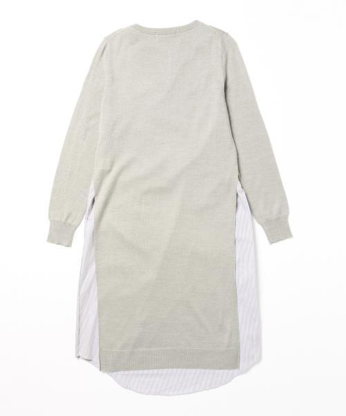 B:MING by BEAMS(ビーミングバイビームス)の「ビーミング by ビームス / 布帛コンビニットワンピース(ワンピース・レディース・ブラック/オフホワイト/ライトグレー・ONE SIZE)」の19枚目の写真