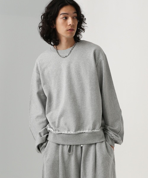 HARE（ハレ）の「HAREオリジナルウラケスウェット(HARE)（スウェット・メンズ・レッド/グレー/アッシュブラウン/ブラック・SMALL/MEDIUM）」の8枚目の写真