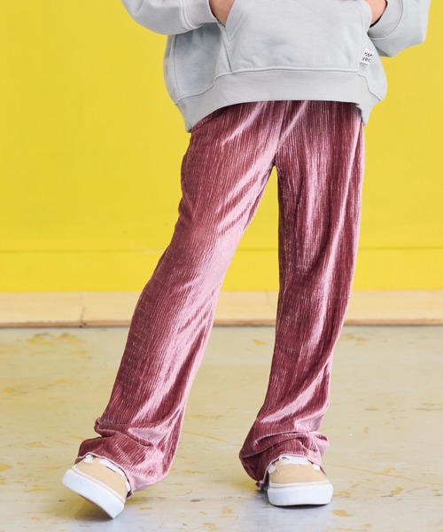 CALMIA（カルミア）の「ランダムニットコールフレアーパンツ（その他パンツ・キッズ・グレー/イエロー/ピンク・80/90/95/100/110/120/130）」の3枚目の写真