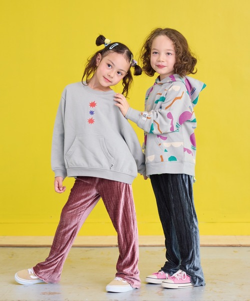 CALMIA（カルミア）の「ランダムニットコールフレアーパンツ（その他パンツ・キッズ・グレー/イエロー/ピンク・80/90/95/100/110/120/130）」の9枚目の写真