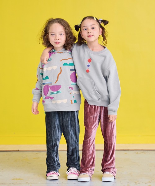 CALMIA（カルミア）の「ランダムニットコールフレアーパンツ（その他パンツ・キッズ・グレー/イエロー/ピンク・80/90/95/100/110/120/130）」の10枚目の写真