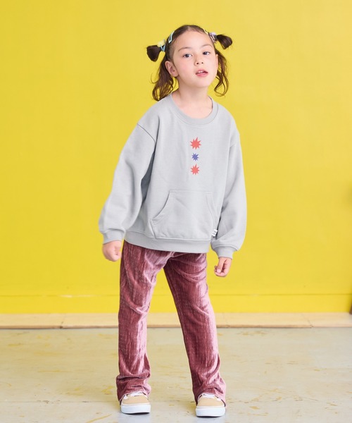 CALMIA（カルミア）の「ランダムニットコールフレアーパンツ（その他パンツ・キッズ・グレー/イエロー/ピンク・80/90/95/100/110/120/130）」の15枚目の写真