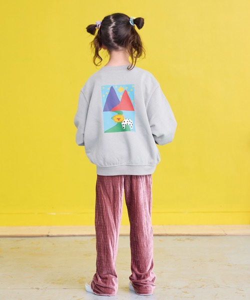 CALMIA（カルミア）の「ランダムニットコールフレアーパンツ（その他パンツ・キッズ・グレー/イエロー/ピンク・80/90/95/100/110/120/130）」の16枚目の写真