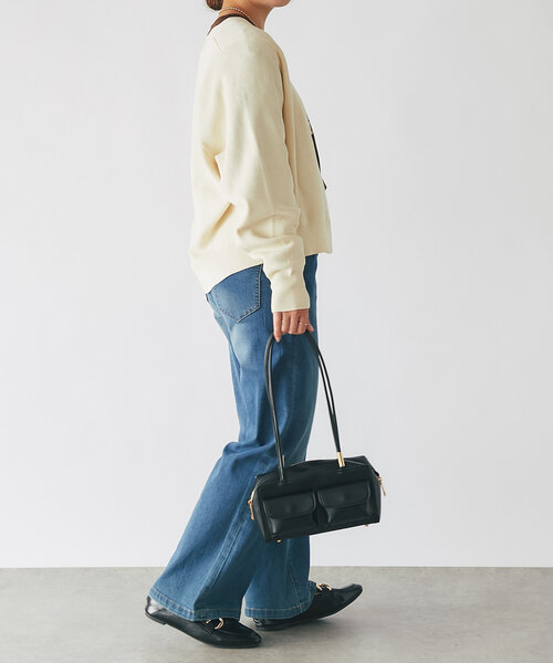 un dix cors（アンディコール）の「《オンオフ兼用・さらさら生地》コクーンカーディガン（カーディガン/ボレロ・レディース・アイボリー/ネイビー/ブラウン/ピンク・FREE）」の11枚目の写真