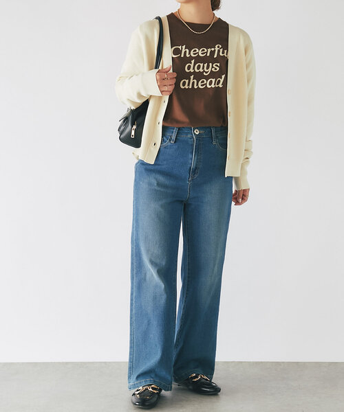 un dix cors（アンディコール）の「《オンオフ兼用・さらさら生地》コクーンカーディガン（カーディガン/ボレロ・レディース・アイボリー/ネイビー/ブラウン/ピンク・FREE）」の13枚目の写真