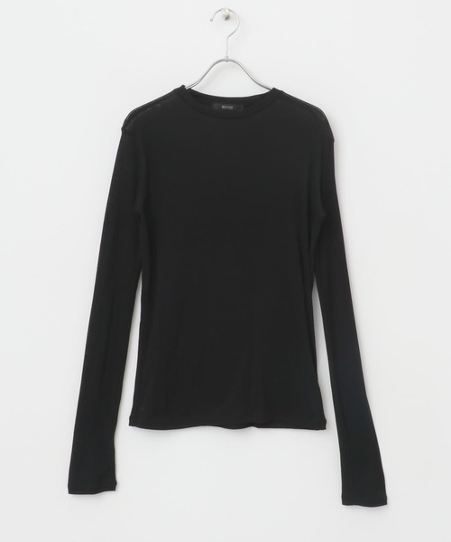 URBAN RESEARCH ROSSO WOMEN（アーバンリサーチ　ロッソ）の「シアーテレコカットソー（Tシャツ/カットソー・レディース・ピンク/ライトグレー/ホワイト/ブラック・FREE）」の18枚目の写真