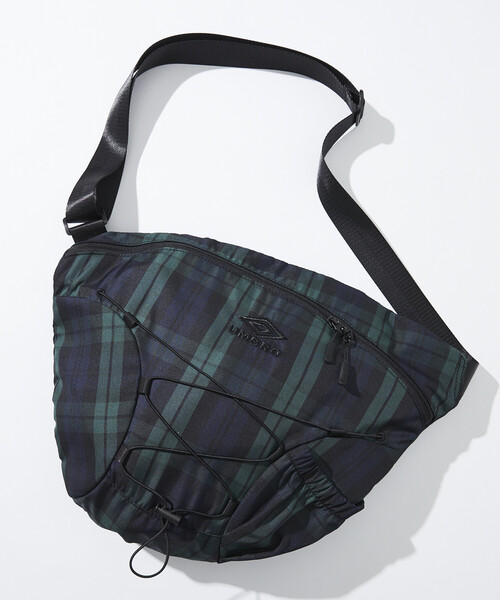 UMBRO（アンブロ）の「UMBRO/アンブロ SP Body BAG/別注 ボディバッグ（ショルダーバッグ・メンズ・オフホワイト/チャコールグレー/ブラック/ベージュ系/チェック/グレー系/ベージュ系その他2/ブラック系その他・ﾌﾘ-）」の20枚目の写真