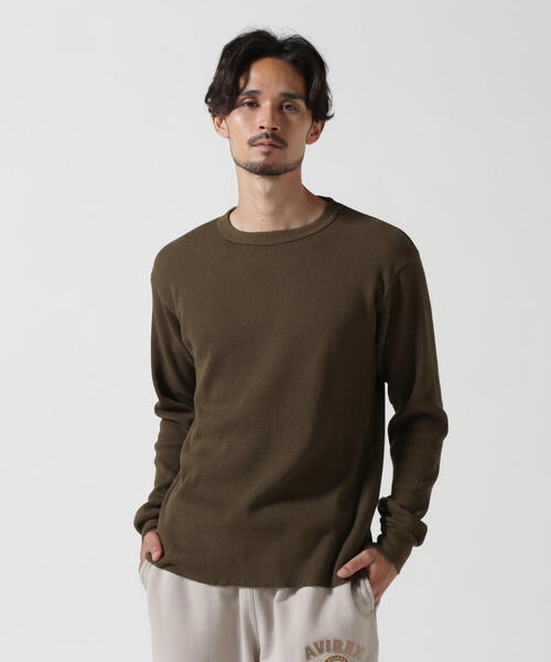 AVIREX（アヴィレックス）の「LONGSLEEVE T-SHIRT WAFFLE FLYING TIGERS / 長袖Tシャツ ワッフル フライングタイガース / AVIREX / アヴィレックス（Tシャツ/カットソー・メンズ・オリーブ系3/ナチュラル/ブラック/その他17・2XL/L/M/XL）」の6枚目の写真