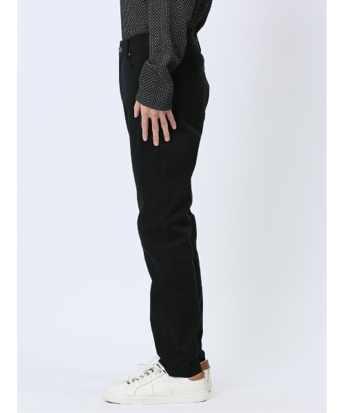 m.f.editorial（エムエフエディトリアル）の「【ウォッシャブル】m.f.エディトリアル メンズ クロスストレッチ スキニーパンツ ツイル黒（チノパンツ・メンズ・ブラック・MEDIUM/LARGE/S）」の5枚目の写真