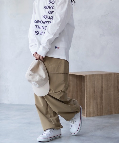 ユニセックス 】NAVY 撥水カーゴロングパンツ（カーゴパンツ）｜NAVY