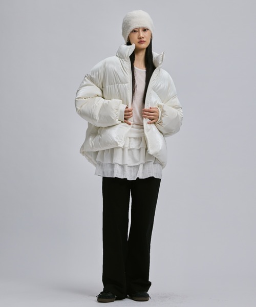 FEKETE（フェケテ）の「SHAGGY BEANIE / シャギービーニー（ニットキャップ/ビーニー・レディース・アイボリー/グレー・FREE）」の15枚目の写真