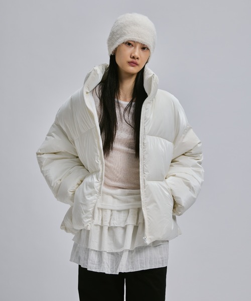 FEKETE（フェケテ）の「SHAGGY BEANIE / シャギービーニー（ニットキャップ/ビーニー・レディース・アイボリー/グレー・FREE）」の11枚目の写真