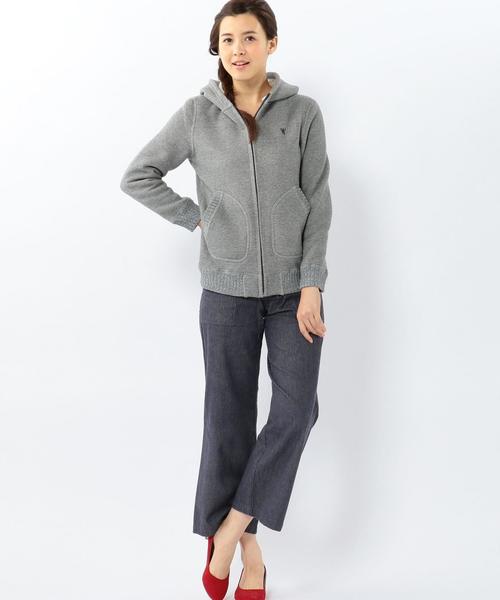 coen（コーエン）の「裏ボアジップパーカー（パーカー・レディース・ホワイト/グレー/ベージュ/ロイヤルブルー/ネイビー・LARGE/MEDIUM）」の16枚目の写真