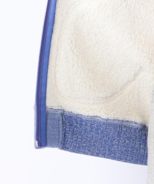 coen（コーエン）の「裏ボアジップパーカー（パーカー・レディース・ホワイト/グレー/ベージュ/ロイヤルブルー/ネイビー・LARGE/MEDIUM）」の9枚目の写真