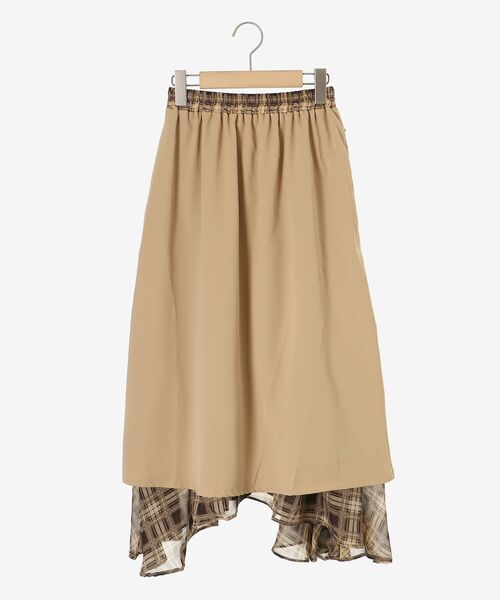 MAJESTIC LEGON(マジェスティックレゴン)の「エアリーイレヘムティアードスカート(スカート・レディース・アイボリー/ブラック/ホワイト系その他2/ブラウン系その他2/オフホワイト/ブラック系その他・MEDIUM/SMALL/X-SMALL)」の8枚目の写真