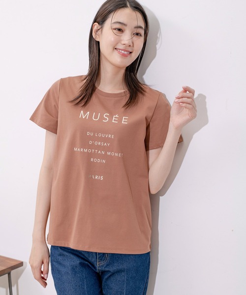 Jayro(ジャイロ)の「DRY COTTON BASICロゴPTTシャツ(Tシャツ/カットソー・レディース・ホワイト/ブラック/ブルー/キャメル・FREE)」の4枚目の写真