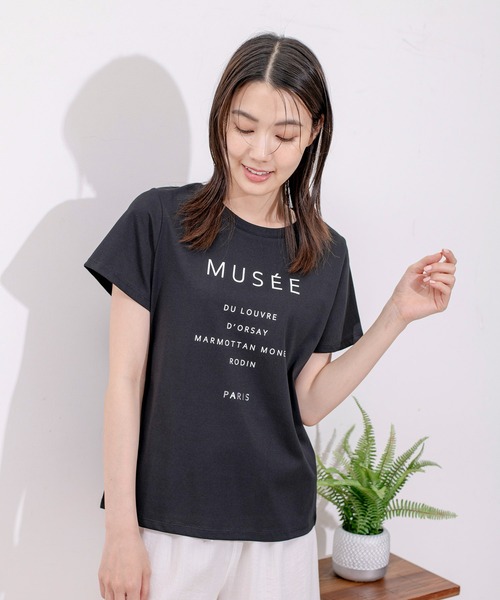 Jayro(ジャイロ)の「DRY COTTON BASICロゴPTTシャツ(Tシャツ/カットソー・レディース・ホワイト/ブラック/ブルー/キャメル・FREE)」の3枚目の写真