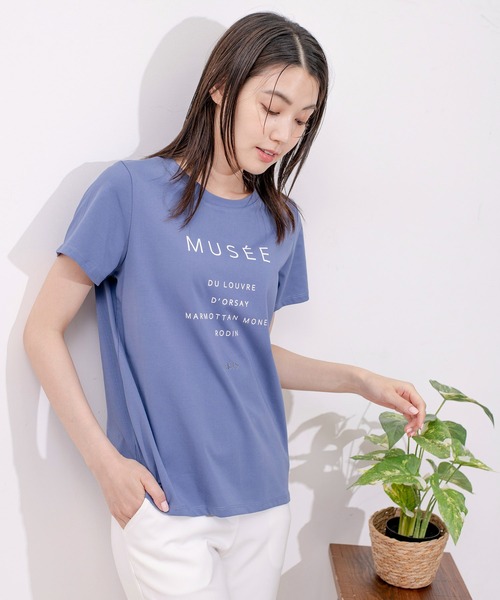 Jayro(ジャイロ)の「DRY COTTON BASICロゴPTTシャツ(Tシャツ/カットソー・レディース・ホワイト/ブラック/ブルー/キャメル・FREE)」の5枚目の写真
